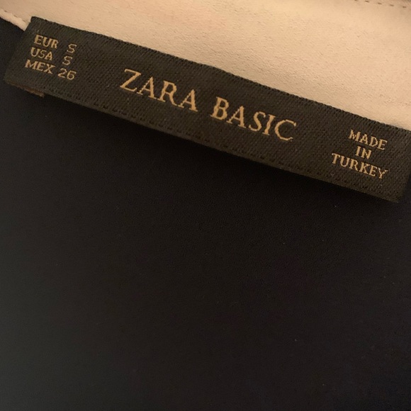 ZARA navy shirt with contrasting trim - Picture 6 of 6